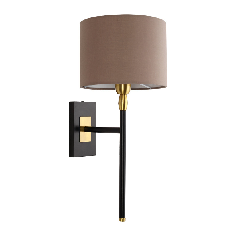 Skandinávsky minimalistická kreatívna nástenná lampa k nočnému stolíku, štýl hotelového showroomu, pre spálňu, obývačku, chodbu a študovňu, nový čínsky štýl