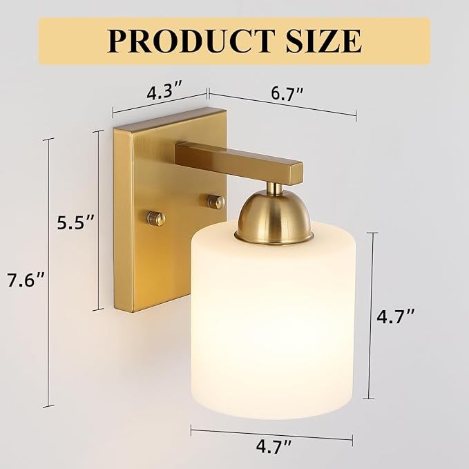 Moderná minimalistická stenová lampa čierno-biela so zlatým akcentom pre domov, obývaciu izbu a hotelovú chodbu, teplé LED svetlo