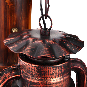Stenová lampa v americkom vidieckom retro štýle z kovu, vhodná do chodby, schodiska a spálne.
