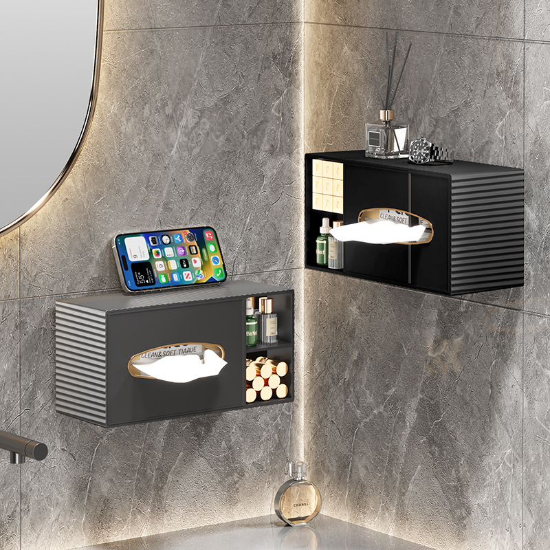 Krabička na vreckovky do obývačky, luxusná dekoratívna krabička na vreckovky, na stolík s kávou, moderný minimalistický štýl, multifunkčné úložisko