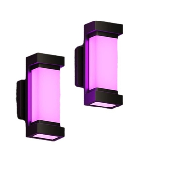 Vonkajšia stenová lampa, vodotesný LED, pre dvory a schody, ovládateľná cez aplikáciu, stmievateľná