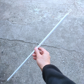 117 cm skladacia tyč na závesy s 10 háčikmi, PP materiál, biela
