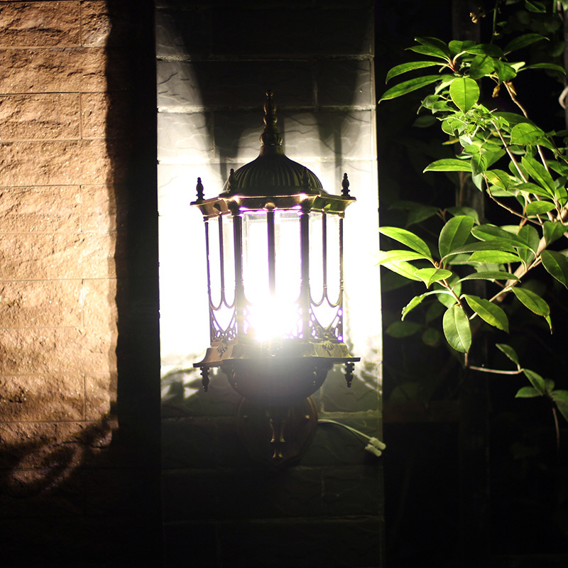 Europski stil retro vanjska zidna lampa, vodootporna, ojačano kućište, za hodnike, dvorišta i balkone
