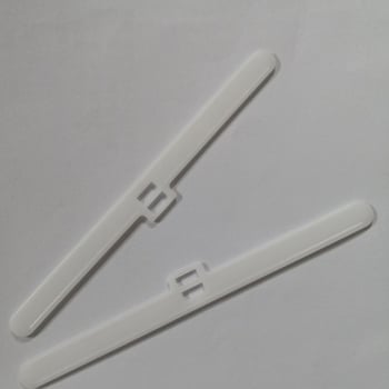Set od 10 plastičnih držača za zavjese, 127 mm, dvostruka rupa, za vertikalne žaluzije