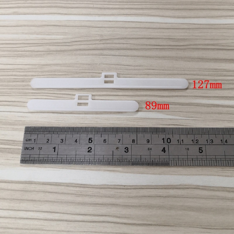 Set od 10 plastičnih držača za zavjese, 127 mm, dvostruka rupa, za vertikalne žaluzije