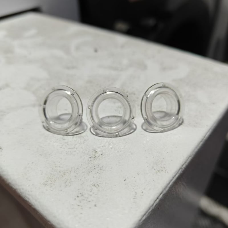 Plastični okov s kružnim otvorom, najlonski prsten s prozračnim otvorom — crna, bijela ili prozirna