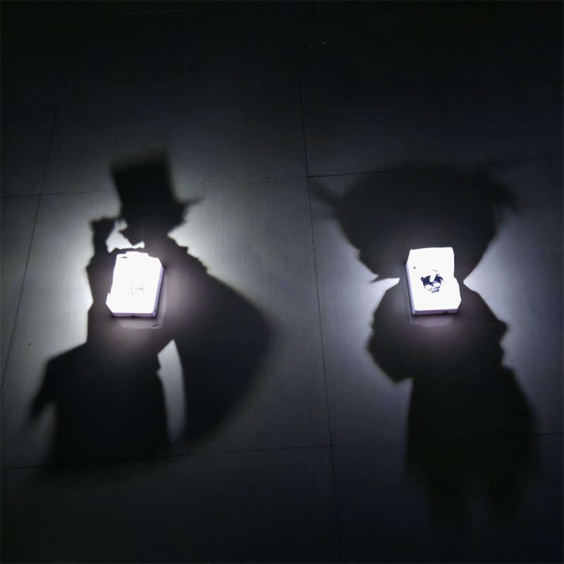 Prilagodljiva lampa s učinkom svjetla i sjene, anime ambijentalno osvjetljenje, zidna lampa, merch poznatih osoba i projekcijsko svjetlo za koncert