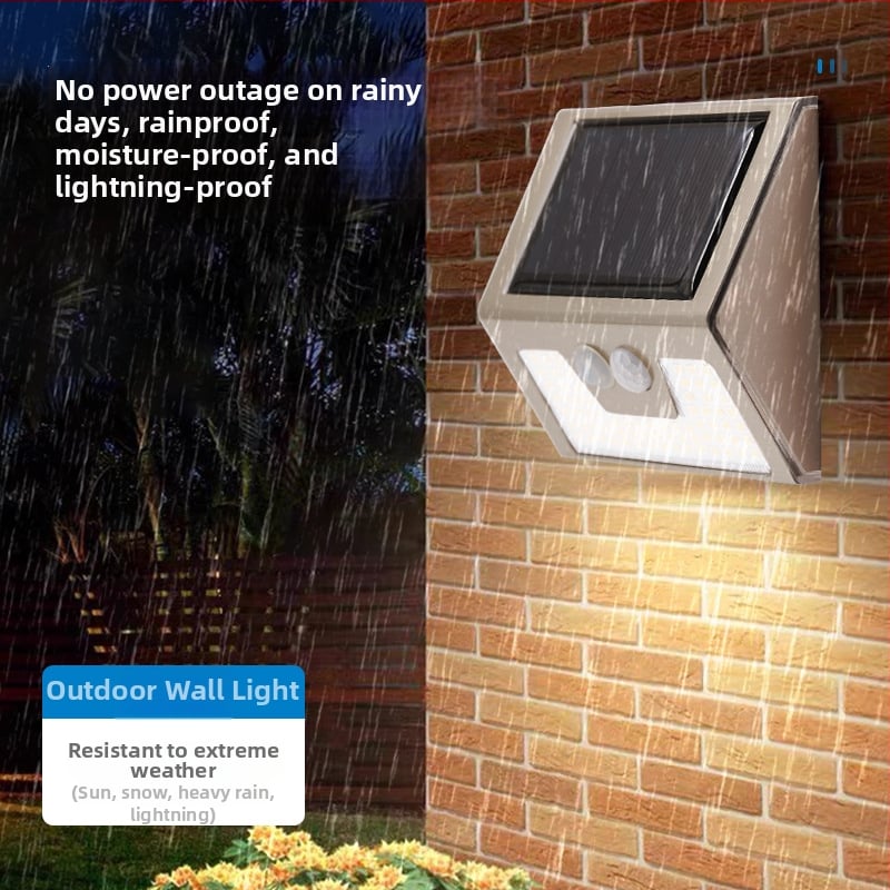 LED vanjska lampa za stepenice i zid, solarna, nehrđajući čelik, IP65, topla svjetlost