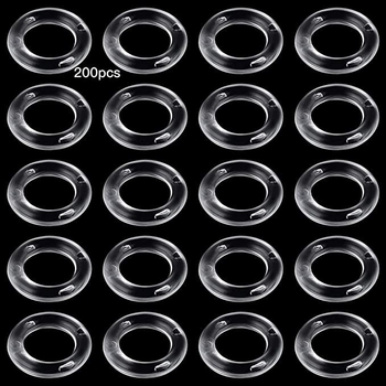 Set od 100 prozirnih rimskih prstenova za zavjese, 13x8 mm, pribor za šivanje šnure