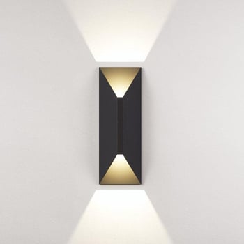 Vanjska LED zidna svjetiljka u dijamantnom obliku, 15-inčna, integrirana, 12W, 3000K, svjetlo prema gore i dolje, IP65