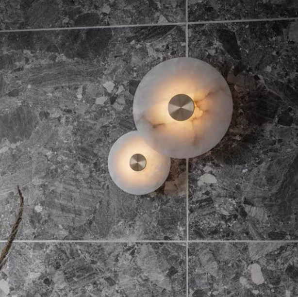 Cloud Stone kružna zidna svjetiljka, skandinavskog stila – LED rasvjeta za spavaću sobu i moderan dnevni boravak