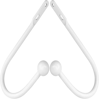 Bijeli dodaci za zavjese, kuka od aluminijske legure, velika zakrivljena kuka, 16 cm