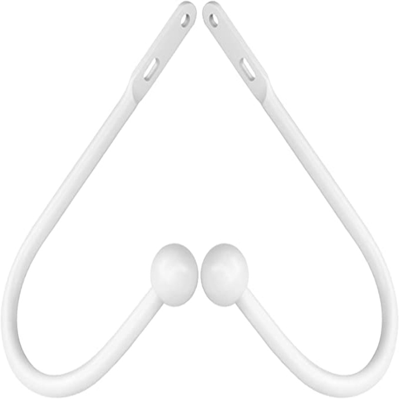 Bijeli dodaci za zavjese, kuka od aluminijske legure, velika zakrivljena kuka, 16 cm