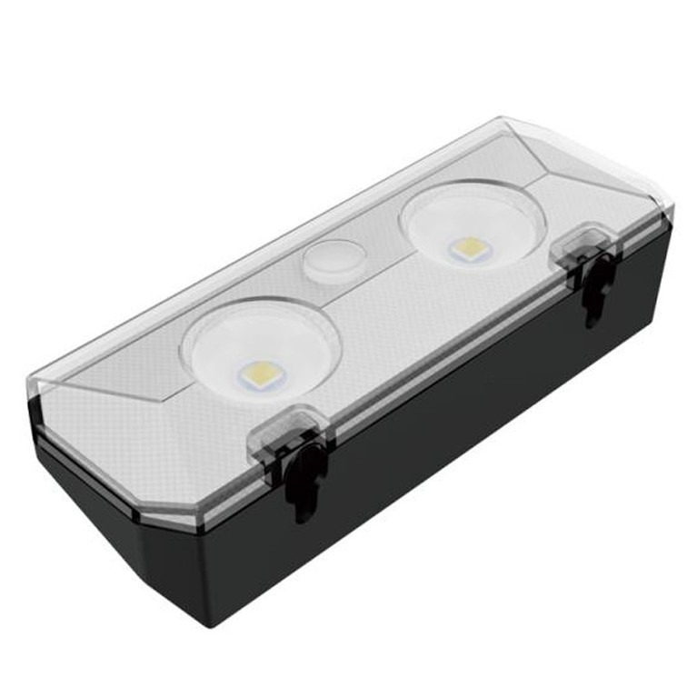 Solarna senzorska zidna svjetiljka IP67 za vanjske ograde, vrt i dvorište, inteligentna kontrola osvjetljenja RGB, 0.6W