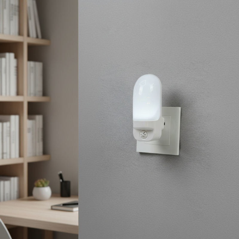 Prilagođena LED noćna lampa sa senzorom, zidna lampa za spavaću sobu, napajanje iz utičnice, EU/UK/AU/US standardi