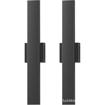 LED vanjska zidna svjetiljka s pozadinskim osvjetljenjem, s promjenjivim intenzitetom, pravokutna, Wi‑Fi i Bluetooth, prilagodljiva za hodnik i dvorište