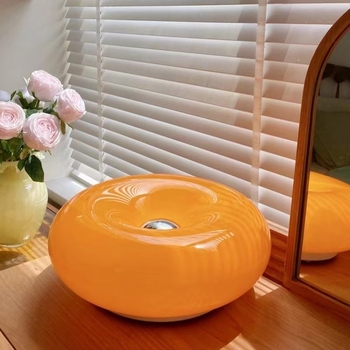 Zidna lampa u obliku krofne, inspirirana vintage Bauhaus, s dodirnim prekidačem, ambijentalno osvjetljenje za spavaću sobu i dnevni boravak