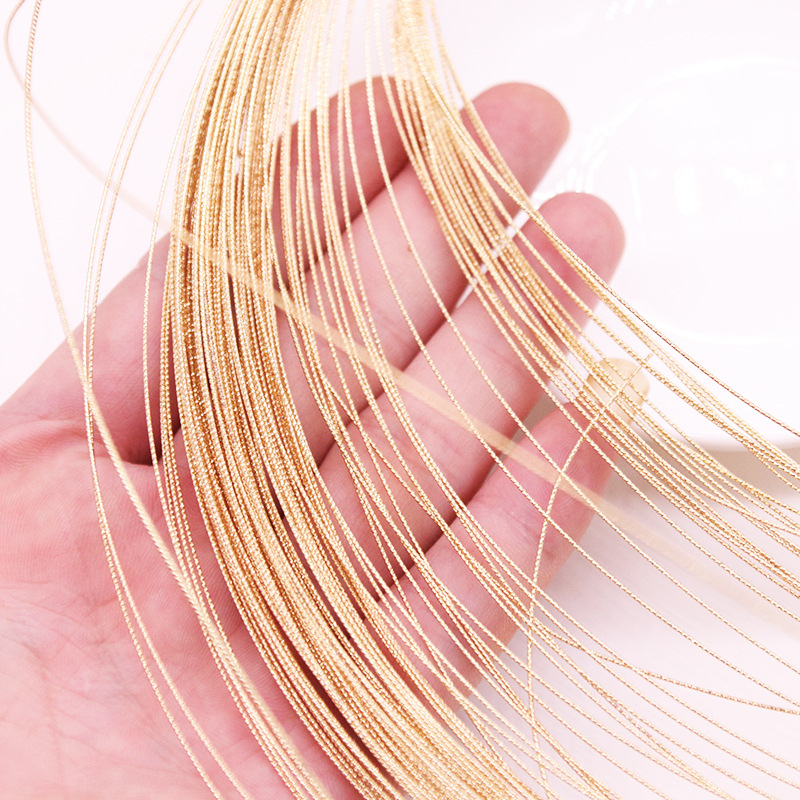 14K pozlata, čvrsta žica, uvijena bakrena žica, DIY dijelovi za narukvicu