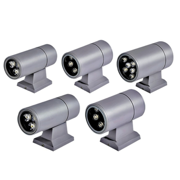 Vanjska LED zidna svjetiljka s jednim glavom za dvorište, 6W/12W/18W, IP65, aluminijsko kućište, 2700–6500K, 240 lm, bez regulacije jačine svjetla