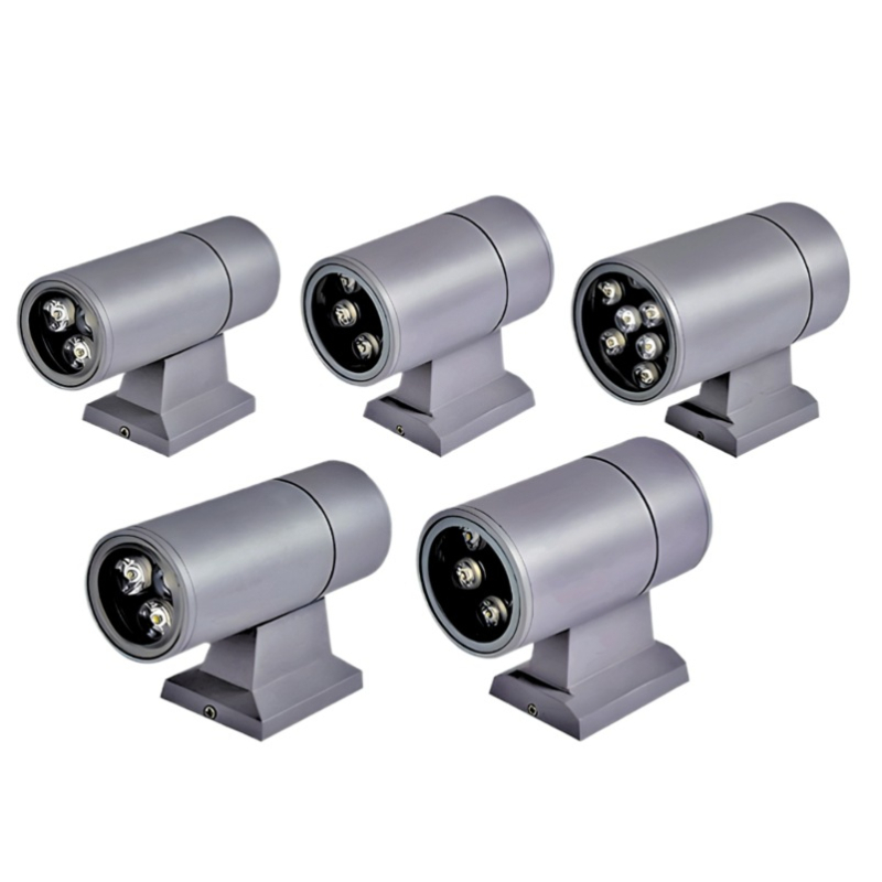 Vanjska LED zidna svjetiljka s jednim glavom za dvorište, 6W/12W/18W, IP65, aluminijsko kućište, 2700–6500K, 240 lm, bez regulacije jačine svjetla