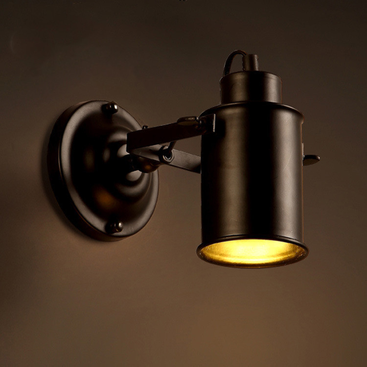 Loft vintage zidna svjetiljka, industrijski stil, za hodnike, barove i kafiće, LED spot svjetlo