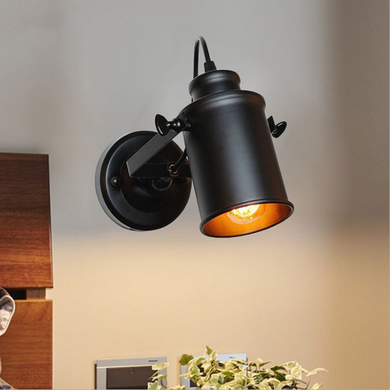 Loft vintage zidna svjetiljka, industrijski stil, za hodnike, barove i kafiće, LED spot svjetlo
