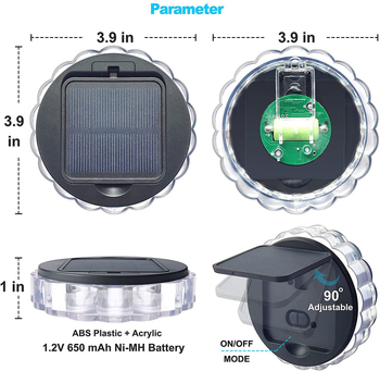 KOMILT Solarni zidni LED svjetiljka za vrt sa senzorom, IP55, 3000K