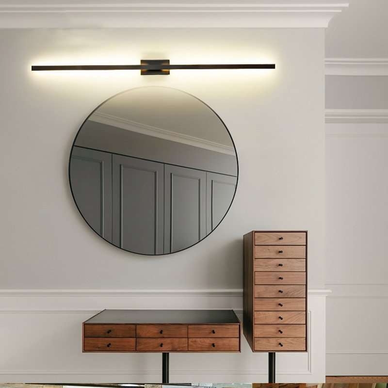 Nordijska minimalistička dizajnerska zidna svjetiljka, postmoderni stil, linearna zidna rasvjeta za dnevni boravak, blagovaonu i hodnik, pogodna za hotelske interijere.