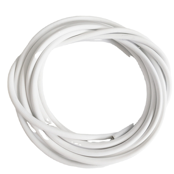 Plastično obloženo zavjesno užad, 5 m, 12 kuka, bijela