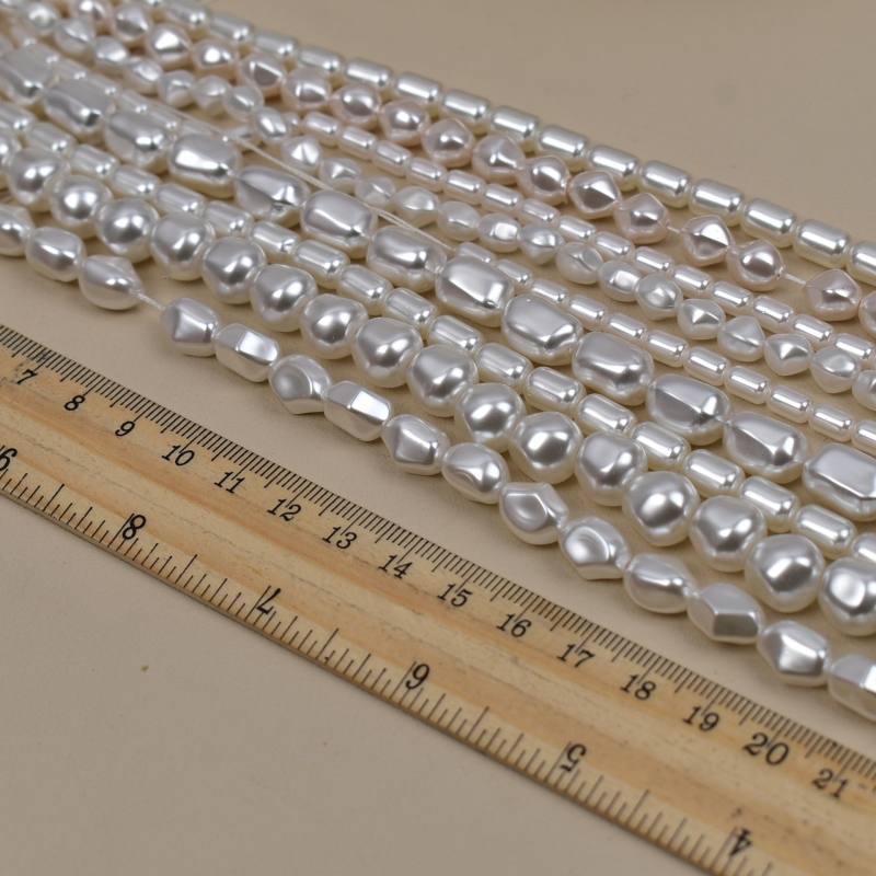 Barokne nesimetrične oblike lažnih bisera – dijelovi za ogrlicu, poluzavršeni DIY dodaci, imitacija prirodnog bisera