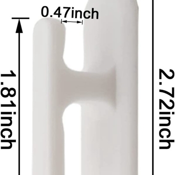KM kuka za zavjese 70 mm – bez bušenja, zidna