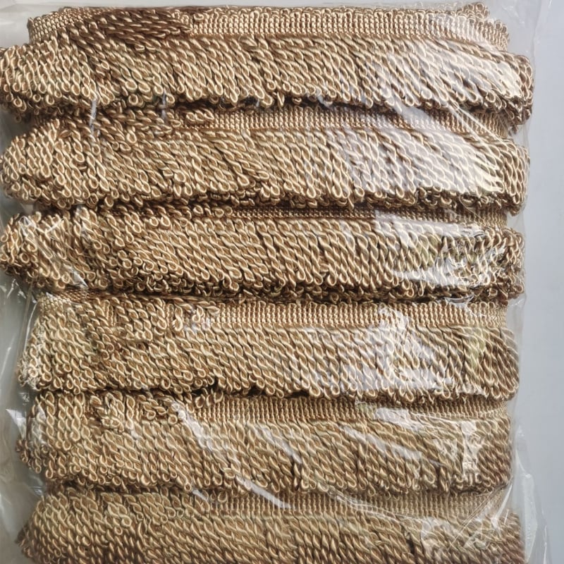 5 cm uvijene resice – dekorativni rub za zavjese i tapeciranje