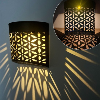 Lumină de perete solară pentru exterior, design decupat, stil european, pentru balcon, curte și hol