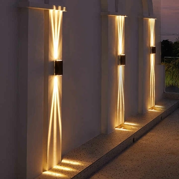 Vanjska LED zidna svjetiljka s tri zrake, aluminij, za balkon, stubište i hodnik, 3000K/6000K, IP65