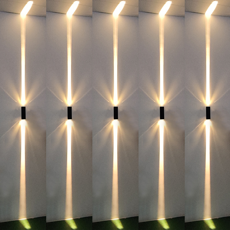 Vanjska LED zidna svjetiljka s tri zrake, aluminij, za balkon, stubište i hodnik, 3000K/6000K, IP65