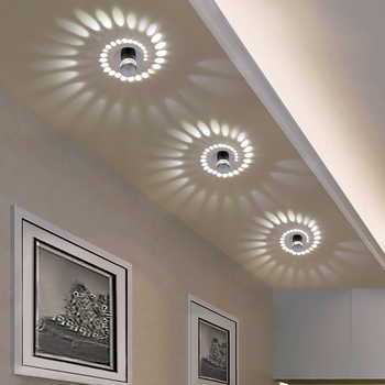 LED kružna zidna svjetiljka — aluminij, moderna svjetiljka s promjenom boje za spavaću sobu