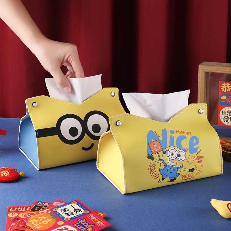 Minion kutija za maramice s preslatkim crtićem, kreativno skladište za restoran, dnevni boravak i kupaonica