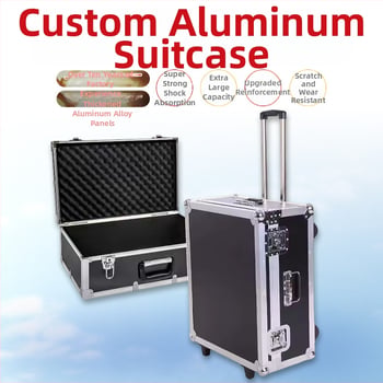 Aluminijski flight case s kotačićima – izdržljiv, vodootporan i otporan na udarce, EVA unutrašnjost