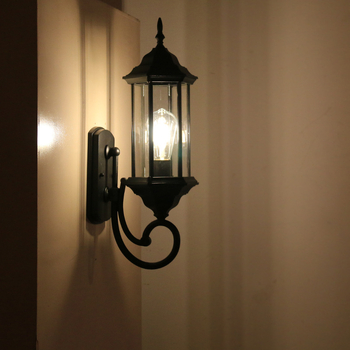 Vanjska zidna svjetiljka, vodootporna retro stil lampa za balkon i hodnik, vanjsko osvjetljenje