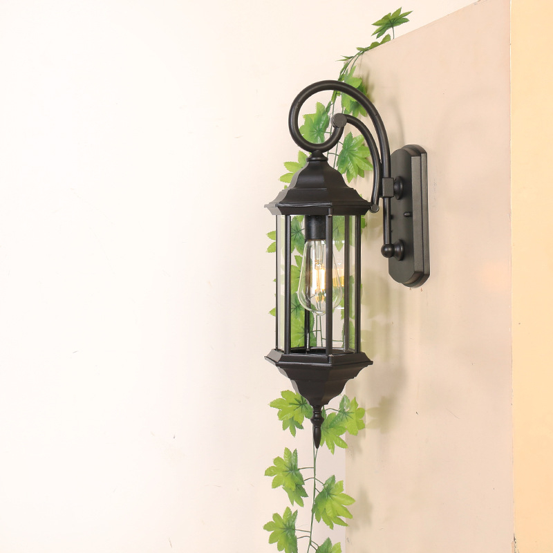Vanjska zidna svjetiljka, vodootporna retro stil lampa za balkon i hodnik, vanjsko osvjetljenje