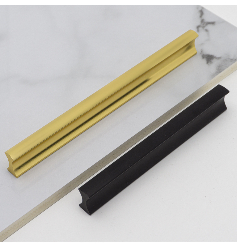 Rukohvat od aluminijeve legure za ladice, duga ravna ručka, minimalistički dizajn
