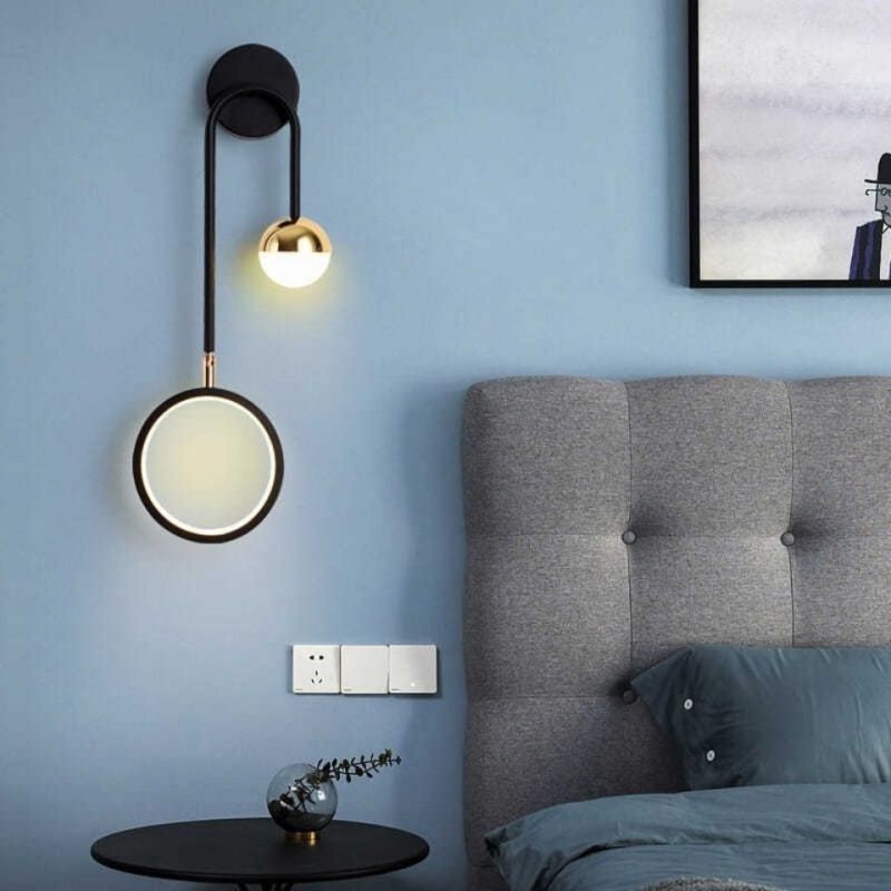Zidno svjetlo za spavaću sobu, noćno svjetlo, moderni minimalistički skandinavski stil, LED rasvjeta za dnevni boravak i pozadinu televizora