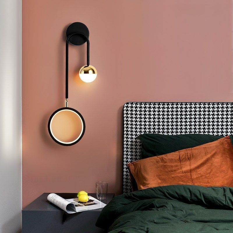 Zidno svjetlo za spavaću sobu, noćno svjetlo, moderni minimalistički skandinavski stil, LED rasvjeta za dnevni boravak i pozadinu televizora