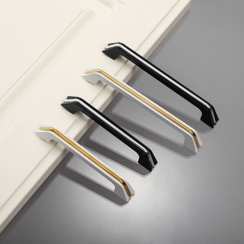 Moderna minimalistička dvodijelna vitrina s vratima i ladicama, aluminijska legura, ručka