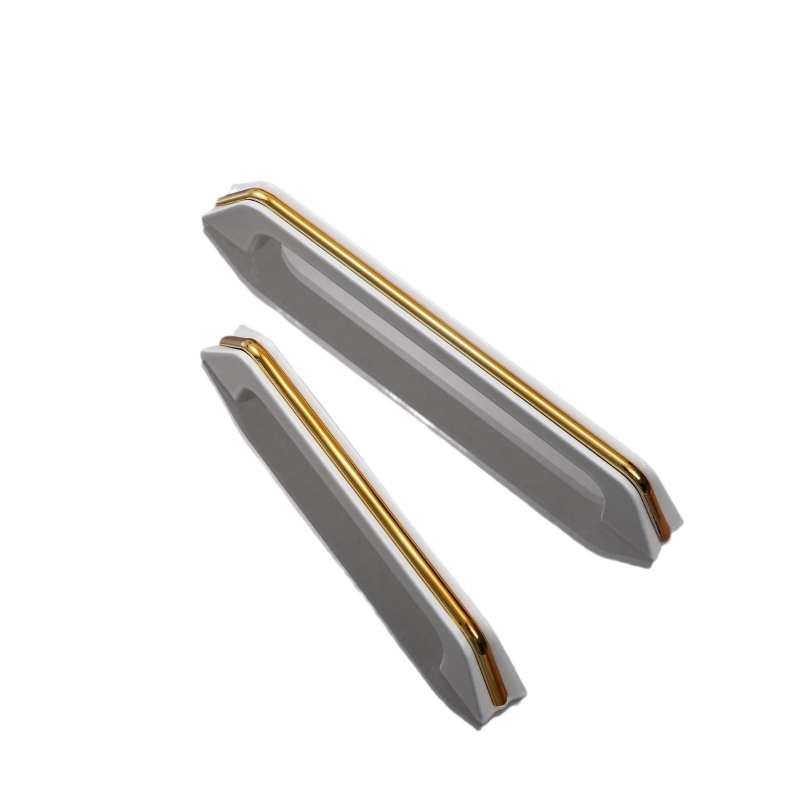 Moderna minimalistička dvodijelna vitrina s vratima i ladicama, aluminijska legura, ručka