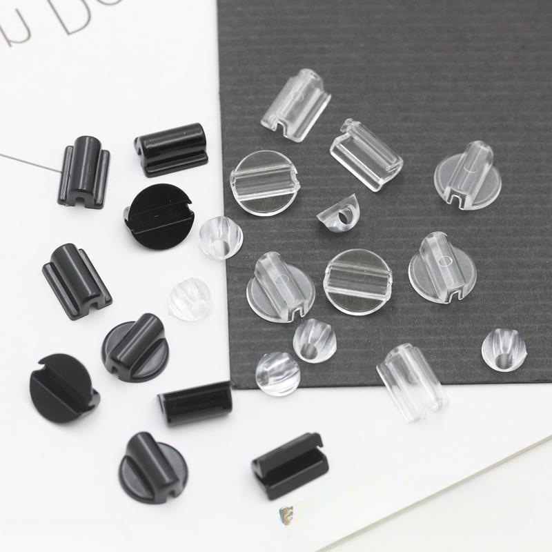 Set od 100 kom DIY dodataka za kosu — plastični konektori za gumice za kosu