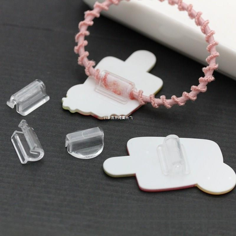Set od 100 kom DIY dodataka za kosu — plastični konektori za gumice za kosu