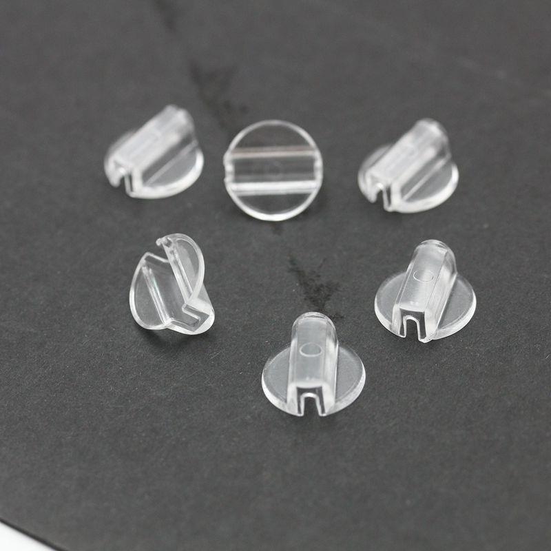 Set od 100 kom DIY dodataka za kosu — plastični konektori za gumice za kosu
