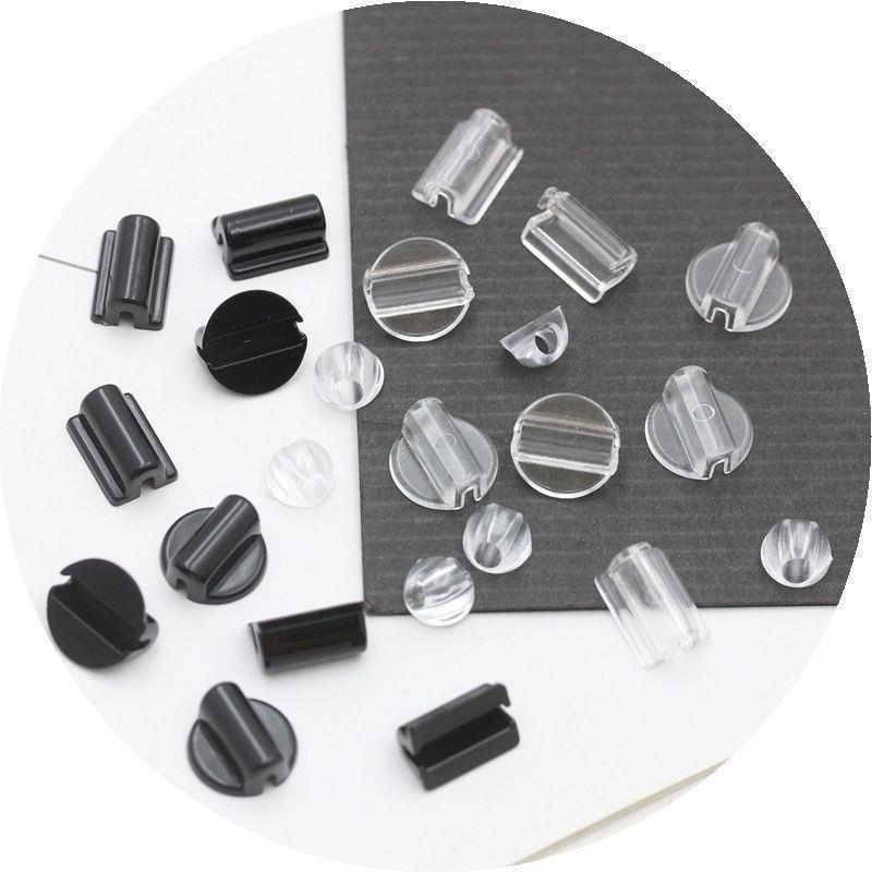 Set od 100 kom DIY dodataka za kosu — plastični konektori za gumice za kosu