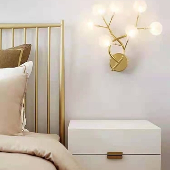 LED zidna lampa za spavaću sobu – nordijski moderni stil, vrhunska kvaliteta, zidna montaža, acrilno sjenilo